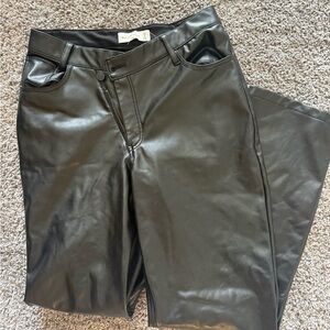 Abercrombie and fitch crossover leather pants